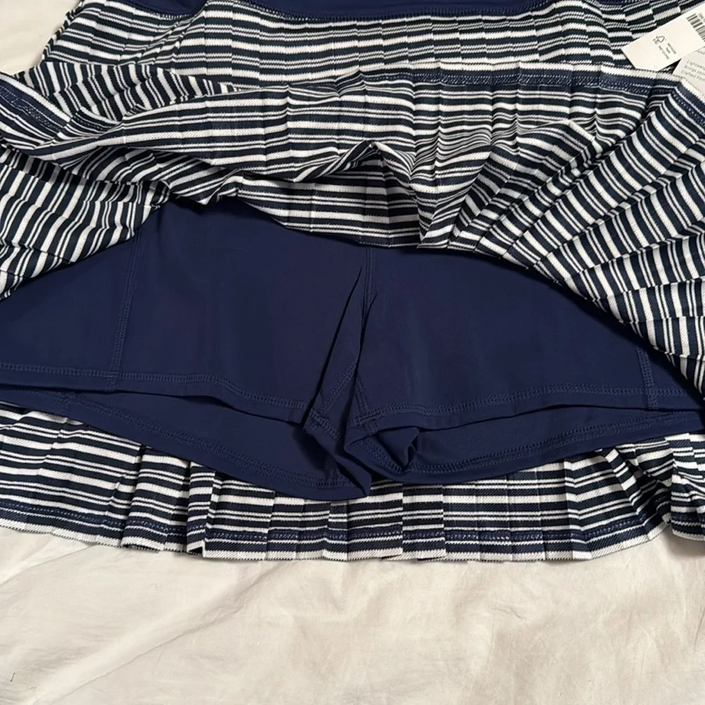 J.Crew Active pleated mini skirt in stripe BQ913